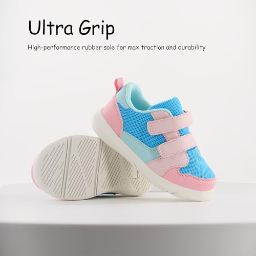 SKYWHEEL Toddler Boys Girls Tennis Shoes Kids Slip On Barefoot Shoes Wide Casual Walking Running Sneakers for Little Kids2