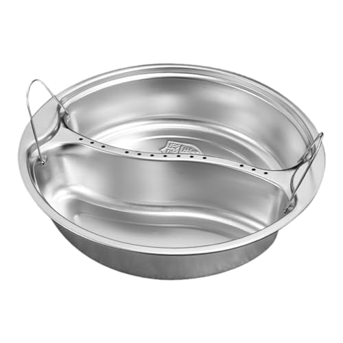 Cuticate 仕切り付きフードスチーマートレイ 炊飯器 蒸し器 鍋 蒸しプレート ライススチーマー フードホルダー, 大きい