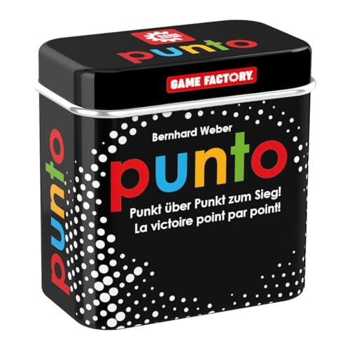 Game Factory 646214 Punto, Mini-Kartenspiel in handlicher Metalldose, Punkt...
