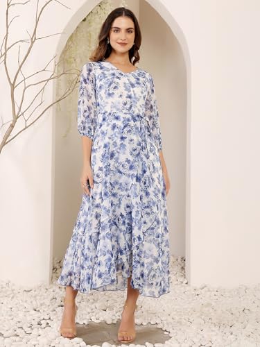 Image of Miss Chase Women's Round Neck Cap Sleeves Lace Knee -Long Skater Dress