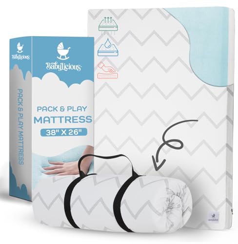 Pack and Play Mattress - 38" x 26" | Waterproof Pack N Play