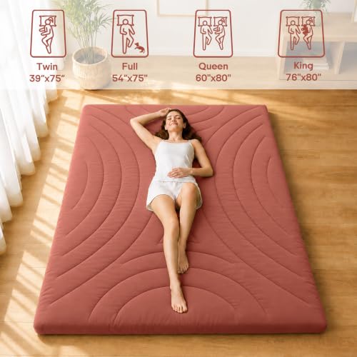 ZonLi 4in Japanese Floor Mattress Full Size, Foldable Futon Mattress by ZonLi - Used condition - Image 7