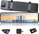Changer ドライブレコーダー ミラー型 【 4K+2.5K 伸縮式フロントカメラ Type-C電源】 11インチ 右カメラ GPS搭載 超鮮明夜間撮影 170°広角 ドラレコ 前後カメラ 上下画像+左右反転可 ガイドライン角度調整可 24時間駐車監視 地デジ干渉対策 日本語説明書 64GBメモリカード付属 (V69 PLUS)