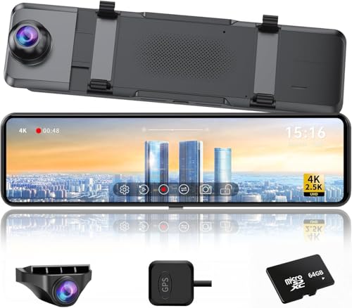 Amazon | Changer ドライブレコーダー ミラー型 【 4K+2.5K 伸縮式