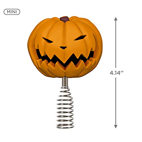 Hallmark Keepsake Disney Tim Burton's The Nightmare Before Christmas Pumpkin King Miniature Tree Topper, 4.14" #TOP4