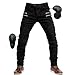 Produktbild SHUOJIA Herren Motorradhose Jeans mit Schutz Motorrad Biker Pant 4 X Schutzausrüstung (Black,3XL)