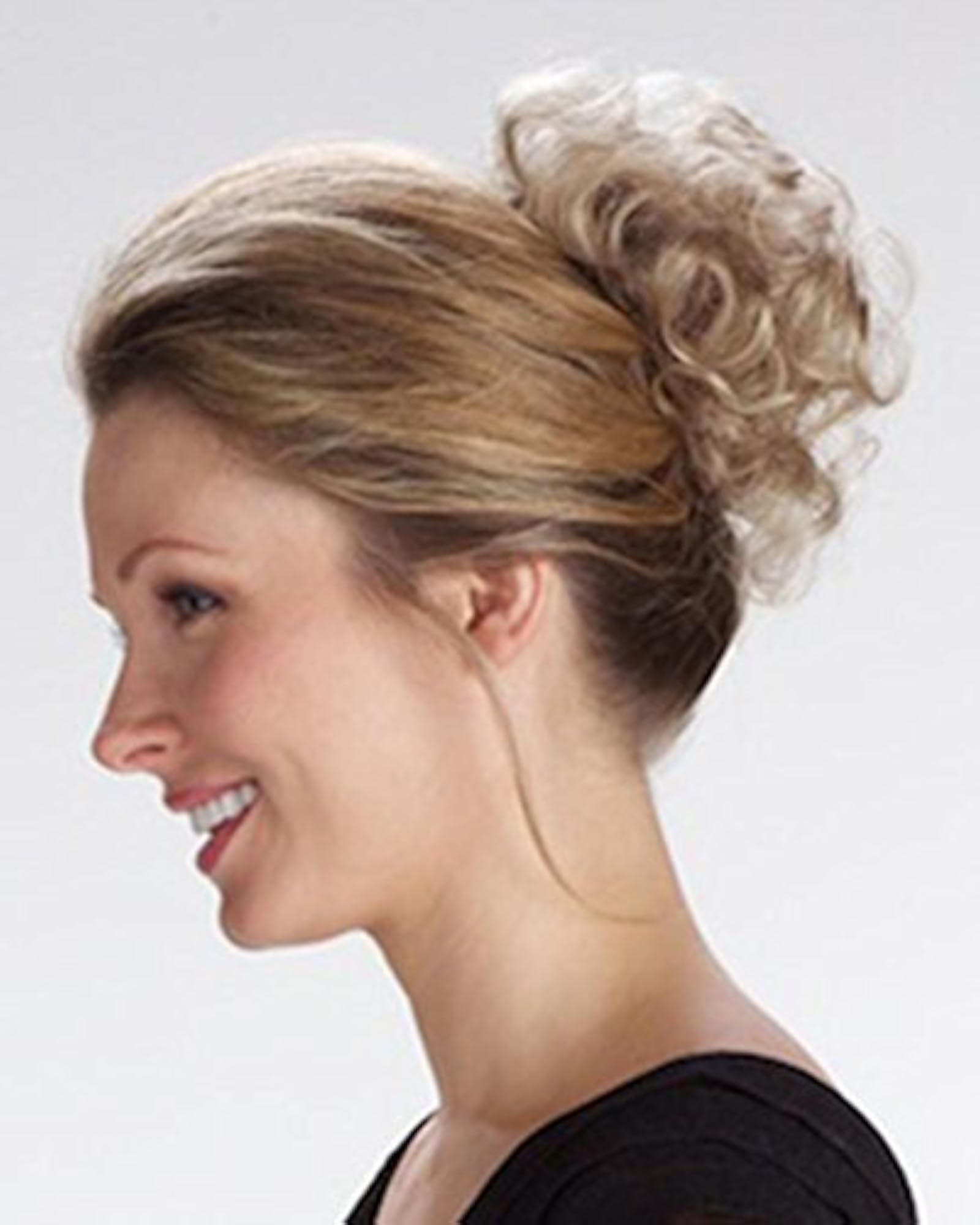 Womens Synthetic Hairpiece 'Pin Up'-60: Pure White