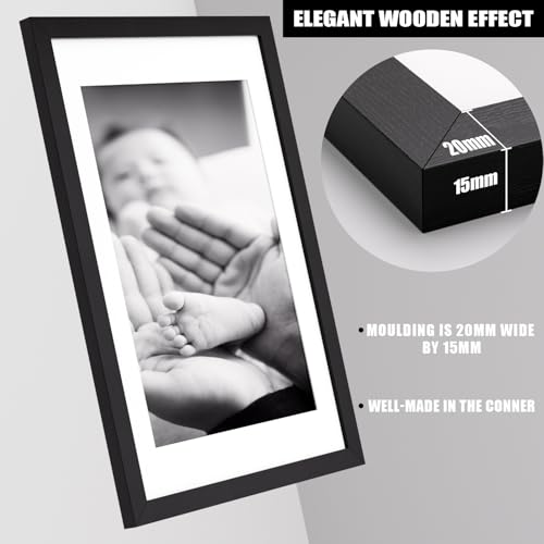 Cadre affiche A2 plexiglas incassable grand format lot de 2 noir - 6