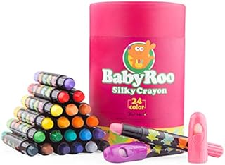 Jar Melo Baby Roo Silky Washable Crayons 24 Colours