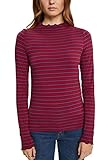 edc by ESPRIT Damen 112CC1K325 T-Shirt, 616/CHERRY RED 2, L