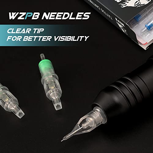 Tattoo Cartridge Needles - Wzpb 40Pcs Mixed Size Tattoo Needles 1205Rl 1207Rl 1207M1 1209M1 0.35Mm Professional Needles For Beginners Or Artists #TOP3