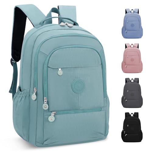 KTUEOV Mochilas Escolares, Mochila Escolar Adolescente Universitarias Portatil Compartimentos Mochilas Colegio Impermeable Ligera Mochila Instituto de Nylon Casual Backpack para Escolar Viaje Trabajo