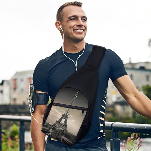 Mochila Bandolera Deportiva Casual Unisex Blanca miniatura 3