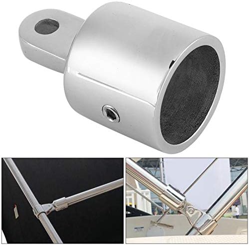 Alomejor Boat Eye End Cap Stainless Steel Eye End Fitting for Boat Bimini Top Cap Fitting Hardware 22mm 25mm