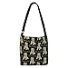 WANGQI Sac à bandoulière avec fermeture éclair pour femme, sac à main en peluche, sac à main, poches sous les bras, sac à dos croisé, sac carré imprimé chiot, sac à main
