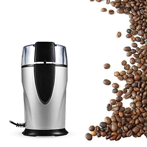 Hiru Coffee Grinder Electric - Small & Compact Simple Touch Blade Mill - Automatic Grinding Tool Appliance for Whole Coffee Beans, Spices, Herbs & Nuts (L-4,W-4,H-7=in)