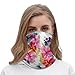 FekiLoot Hawaiian Flower Print Face Covers Exquisite Breathable Bandana Face Mask Scarf Soft Dust-proof Windproof Neck Gaiter Fashion Winter Neck Warmer Gator Scarf for Adult Face Shield
