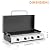 ADREAK 4 Burner BBQ Gas Griddle with Hood, 30 Inch Stainless Steel Portable Detachable Propane Griddle, 60,000 BTU Flat Top Barbecue Grill with Lid for Camping