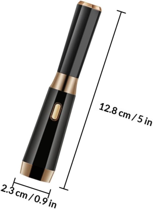USB Rechargeable Electric Eyelash Curler with Heating, Black ABS image 2