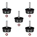 Trinkrittey 5pcs Universal Fishing Reel Handle Screw Caps Screws Nuts Caps Fishing Reel Replacement Parts for Spin Reels Knob Power Handle Grip