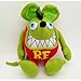 Green Rat Fink Peluche Relleno de peluche Big Daddy Ed Roth Ratón suave Muñecas Fink Dolls Regalo para niños 30 cm