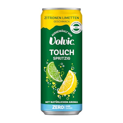 Volvic Touch Spritzig Zero ausgewählt von Volvic Zitronen Limetten Geschmack Ohne Kalorien 12 x 0 33 l