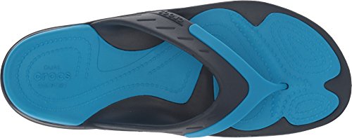 Image of Crocs Unisex MODI Sport Flip Navy Flip-Flops - M10W12(202636-49T)