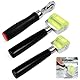 WEFHEF 3 Teilige 30/50mm Gummi Andruckrolle Werkzeug Set Silikon Andrückwalze Kantenumleimer Handdruck Roller Sound Deadening Roller Nahtroller Tapetenroller Andruckwerkzeug Verschweißen PVC im Auto