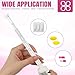 60 PACK Disposable Vaginal Suppository Applicator for Women, Fits Most Lubricants Creams Gels Pills Tablet Suppositories, Threaded End, Soft & Small Tip, with Dosage Markings, Individually Wrapped
