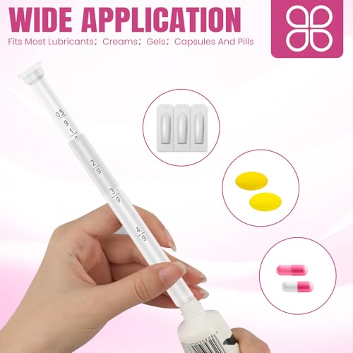 30 pack disposable vaginal suppository applicator for women fits most lubricants creams gels pills tablet suppositories threaded end soft amp small tip with dosage markings individually wrapped