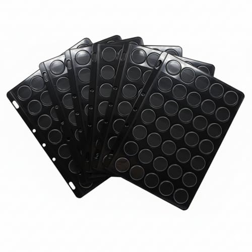 DOJA Barcelona Rangement Capsule Champagne - Pack 6-252 Capsules - Feuilles de Collection Bière en Matériau Résistant, Pochettes pour Capsules de Bouteilles Transparentes pour Organisation