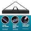 EMART Tripod Carrying Bag, 122cm/ 48" Long Carry Case for Speaker Stands, Light/Lighting Stand, Mic/Microphone Poles - with Adjustable Shoulder Strap, Heavy Duty Handle and Double Zipper #2