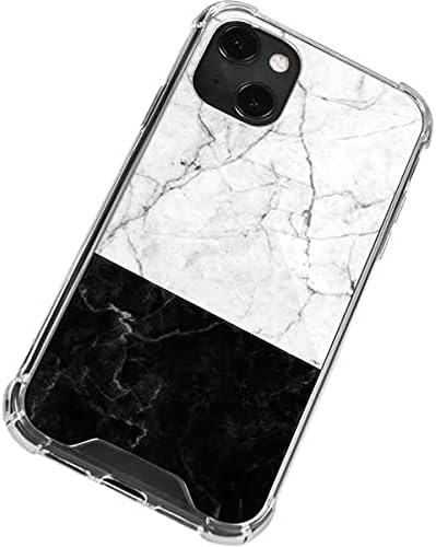 Skinit Clear Phone Case Compatible with iPhone 13 Mini - Marble Split Design