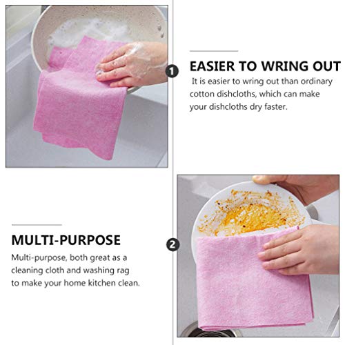 HEMOTON 24 peças de toalhas de cozinha de microfibra, toalhas de prato de casca de coco, reutilizáve