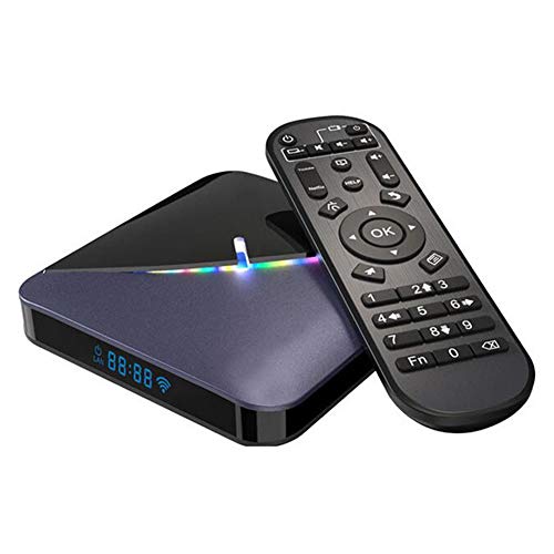 Android 9.0-Smart-TV-Box Quad-Core, 4GB RAM, 32GB ROM, Ultra HD 4K Auflösung 2.4GHz WiFi 100M LAN HDMI 2.0 Smart Media Player