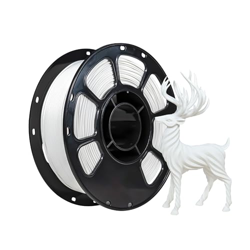iBOSS PLA Plus Matte 3D Printer Filament 1.75mm, Matte PLA+ 1kg Cardboard Spool (2.2lbs), Dimensional Accuracy +/- 0.02 mm for Most FDM 3D Printers (Matte Ivory White)