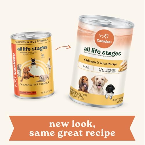 CANIDAE All Life Stages Dog Wet Food Made with Chicken & Rice, 13 oz by CANIDAE