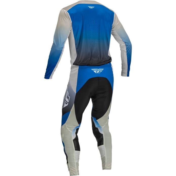 Fly Racing 2023 Men's Lite Blue/Grey/Black Adult Moto Gear Set - Pant and Jersey Combo