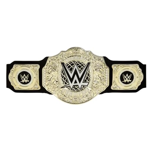 Mattel Mattel WWE Championship-Gürtel, World Heavyweight Championship Rollenspiel und Kostüm, ca. 100 cm langer Lederimitatgürtel mit einmaliger Anpassung, HYF18