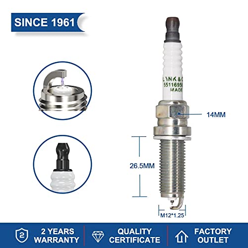 TORCH LD8RCIP Vela de ignição de irídio platina substituir para Vela de ignição DENSO ZXE24HR7, adeq