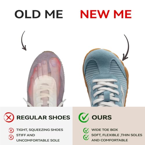 Image of Barefoot Shoes Women Casual Sneakers,Wide Toe Box Shoe Women Zero Drop Shoe | Barefoot Shoes Men,Minimalist Trail Running Shoe,Non-Slip Lightweight Breathable Comfortable Fashion Walking Hiking Shoes