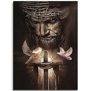 Fchen Art Jesus-Löwe Leinwand-Kunst Kunstdruck