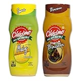 Chisimo Corn Salsa & Bacon Sauce Combo Pack 11.64 fl oz Each – Sweet Corn Dip & Creamy Smoky Bacon Sauce – Gluten-Free – Small Batch – Perfect for Snacks, Nachos, Tacos & Burgers