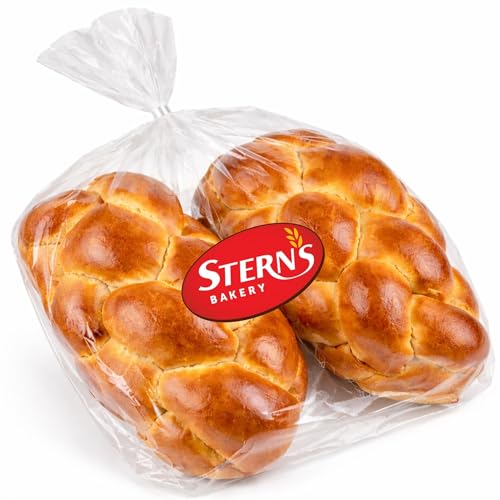 Stern's Bakery Kosher Challah Bread-15 Ounce Traditional Braided Challah | Fresh & Delicious | Kosher, Dairy & Nut Free