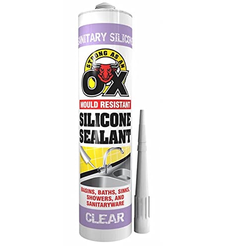 Strong as an Ox Sanitary Silicone Mould Resistant Sealant for Sealing