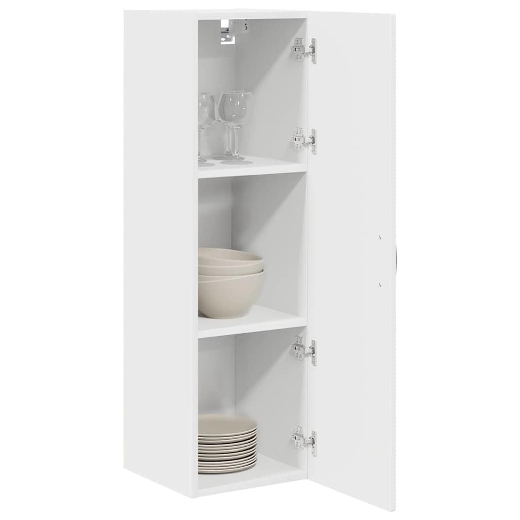 vidaXL Armadietto a Muro Porto Bianco 30 x 31 x 100 cm, Armadio Cucina Moderno, in Legno Resistente, Montato a Parete, Design Compatto, organizzazione Funzionale