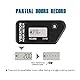 Runleader Digitaler kabelloser Betriebsstundenzähler mit eigener Stromversorgung, vibrationsaktivierter, rücksetzbarer Job-Timer, Benutzersperre für den Generator Marine Lawn Mower (schwarz)