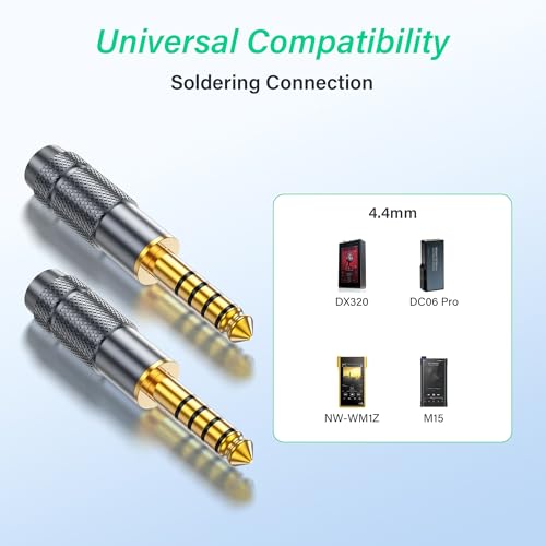 SinLoon 2 Pack 4.4mm Balanced Repair Plug 5 Pole miniatura 6
