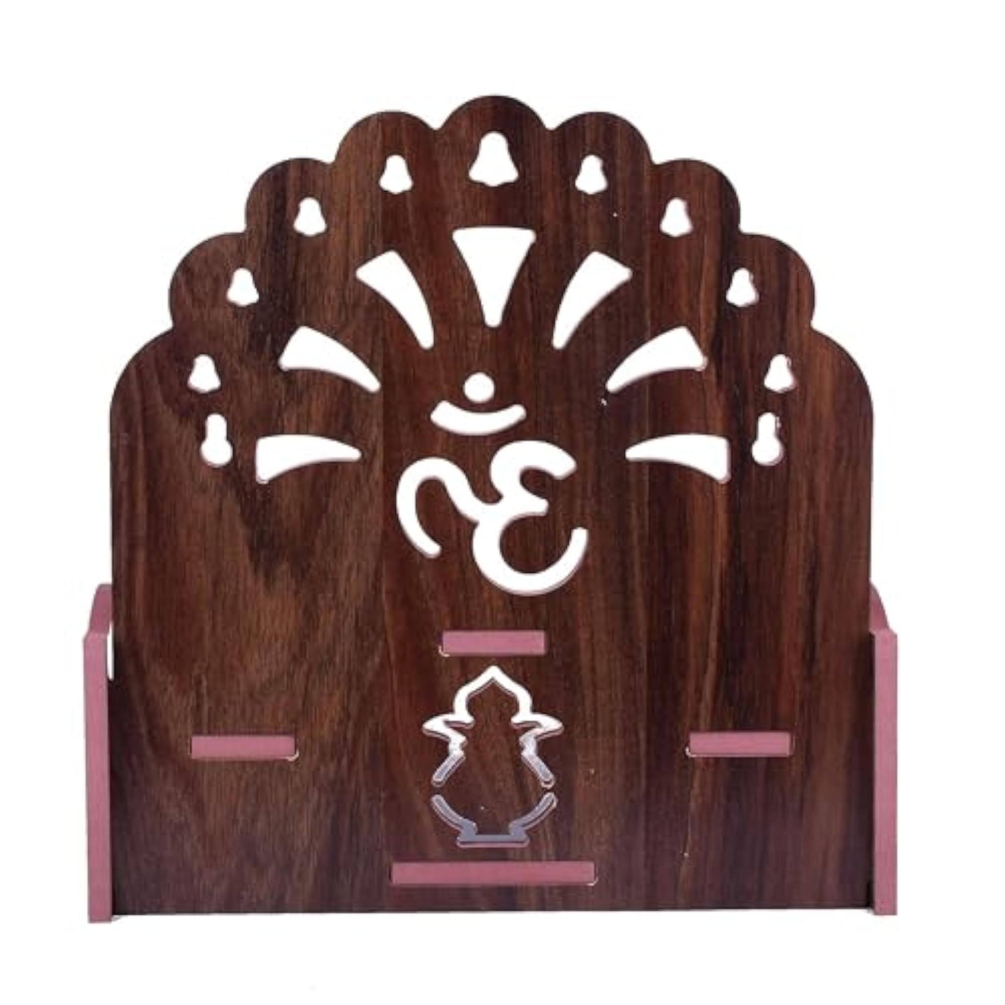 Small Wooden Temple for Home & Office, Light Weight Puja Mandir