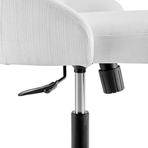 Modway Designate Swivel Upholstered Office Chair, Black White #TOP6